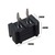 CONECTOR 2 PINOS MACHO 180G PRETO